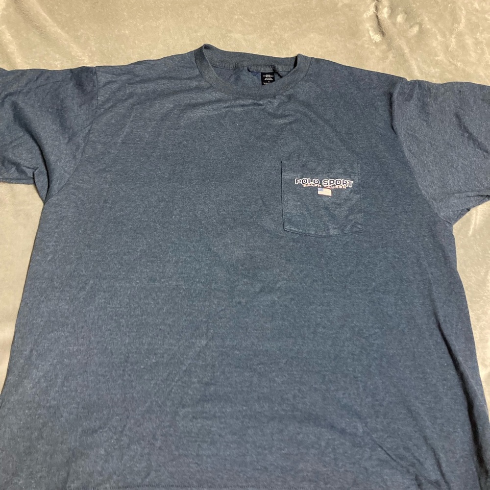 Polo by Ralph Lauren Men’s Navy Blue Pocket T-shirt XL